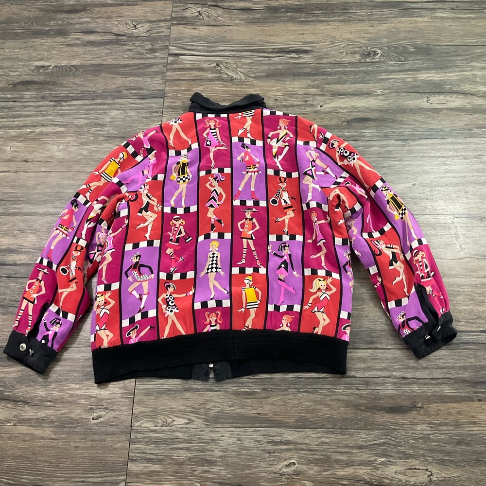 Vintage Bob Mackie Wearable Art Jacket Sz L - Picture 5 of 6